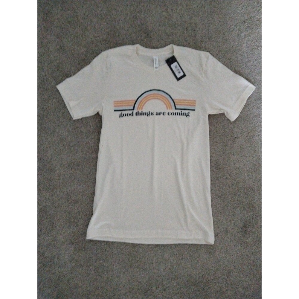 T-Shirt New with Tags Adult Small graphic-T good things are coming